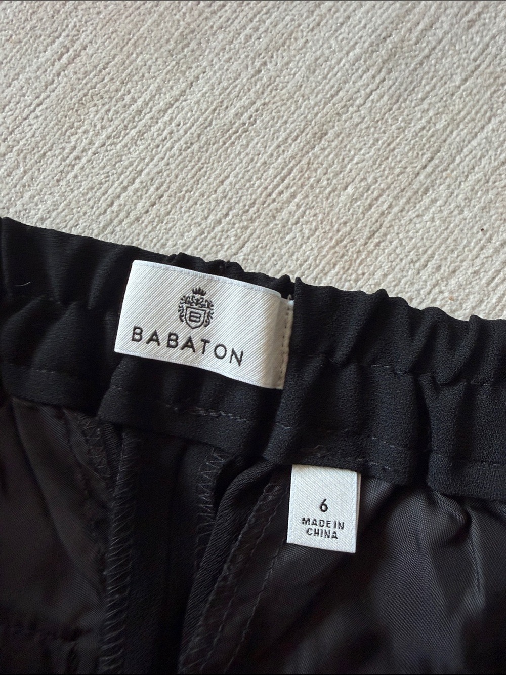 Aritzia Babaton Conan Black Pants Size 6 - Picture 3 of 6